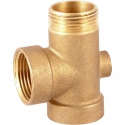 Переходник латунный для насосной станции с 4 подключениями (1''M, 1''F, 1''F) Переходник латунный для насосной станции с 4 подключениями (1''M, 1''F, 1''F)