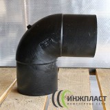 Отвод удлиненный ПЭ100 SDR17 160 х 90° литой Отвод удлиненный ПЭ100 SDR17 160 х 90° литой
