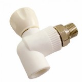 Кран шаровой PPRC угловой НГ для радиатора (американка) 20 x ½" MeerPlast Кран шаровой PPRC угловой НГ для радиатора (американка) 20 x ½" MeerPlast