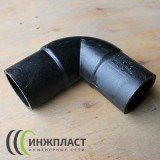 Отвод удлиненный ПЭ100 SDR17 110 х 45° литой Отвод удлиненный ПЭ100 SDR17 110 х 45° литой