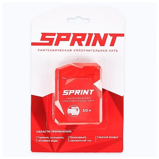 Нить уплотнительная "Sprint" 50 м, в блистере