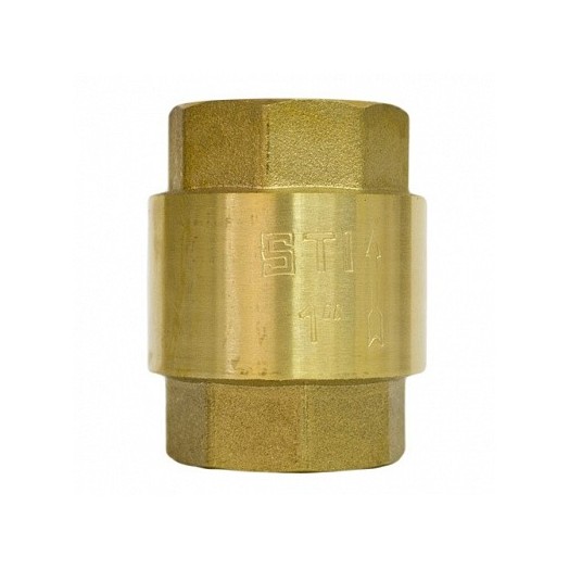 Клапан обратный пружинный STI 25 (1") латунь Клапан обратный пружинный STI 25 (1") латунь