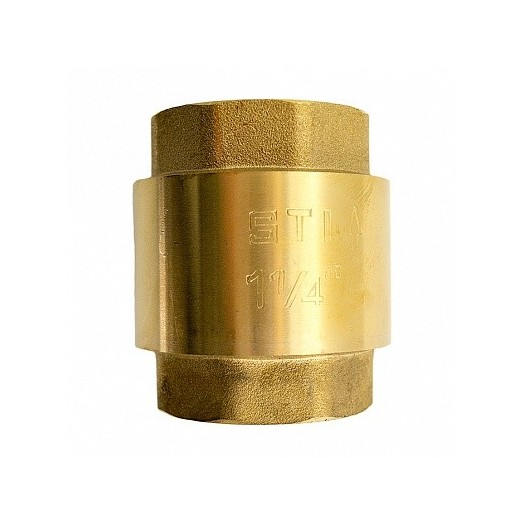 Клапан обратный пружинный STI 32 (1¼") латунь Клапан обратный пружинный STI 32 (1¼") латунь