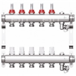 Коллекторная группа STI СМ5F в сборе с расходомерами (5 вых.)